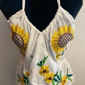 Mexican embroidered top